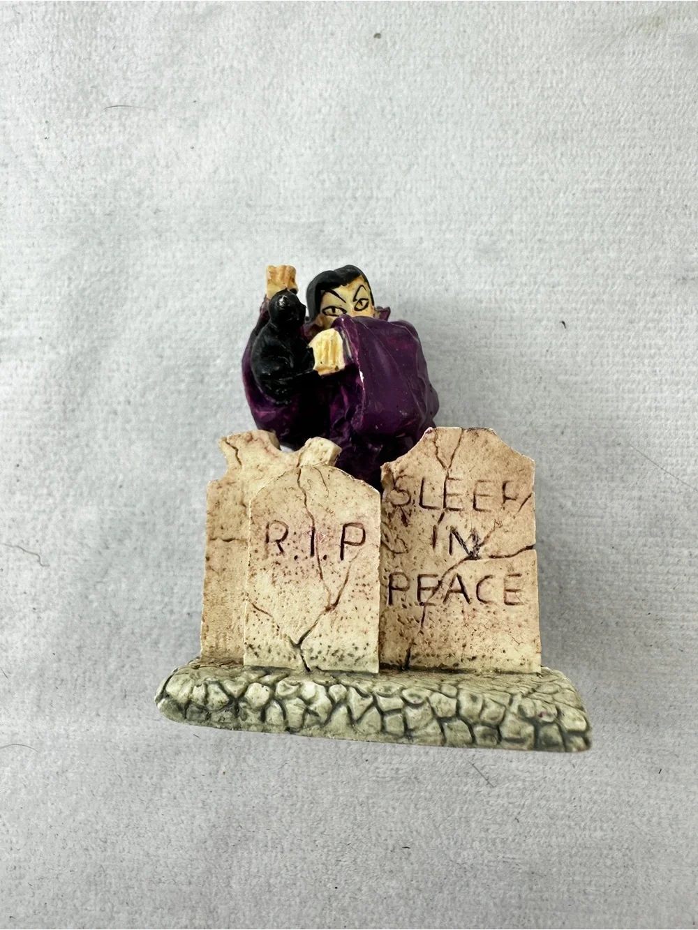 Vintage 90s Haunted Haven Harvest Miniature Halloween Figures Spooky Skull Small